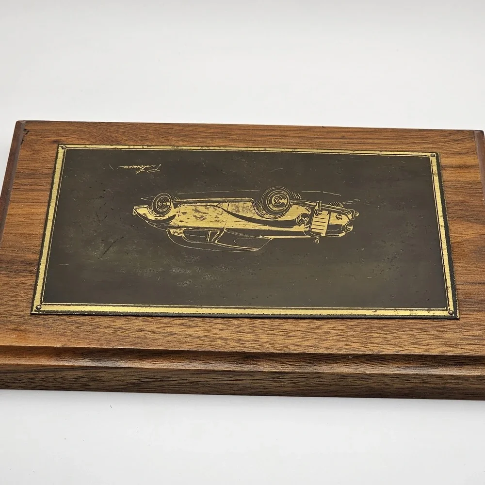 Vintage Mercedes Model 300 S metal wood hanging wall art 8